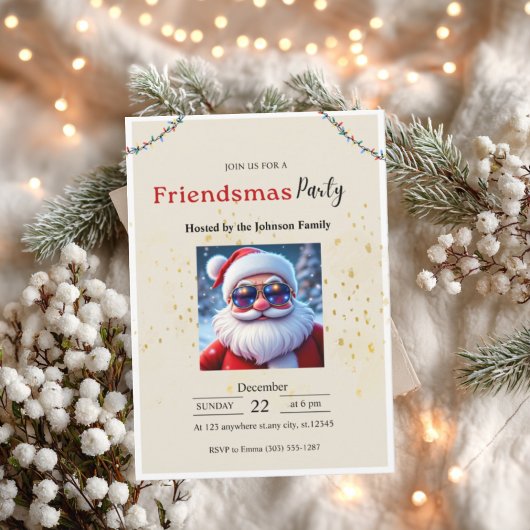 Friendsmas Party Invitation • Funny Christmas 招待状