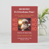 Friendsmas Party Invitation • Retro Christmas 招待状 (スタンド正面)