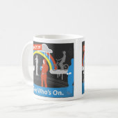 Friendster -だれがついているか見て下さい コーヒーマグカップ (正面左)