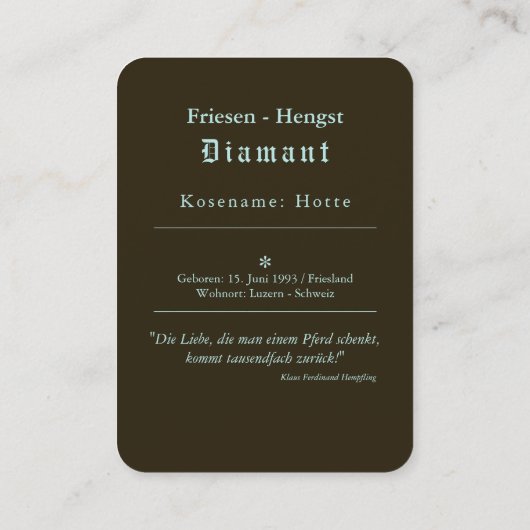Frienian DIAMOND – 名刺 (裏面)