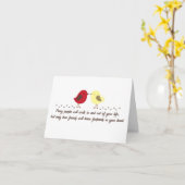 Frienshipのメッセージカード カード (黄色い花)