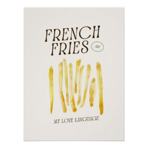 Friesは私の愛の言語のポスタおもしろいー ポスター