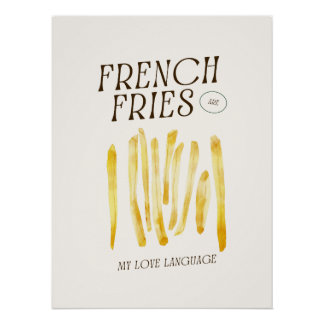 Friesは私の愛の言語のポスタおもしろいー ポスター