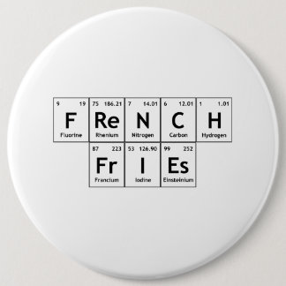 FrIEsフランスの化学周期表単語要素 缶バッジ