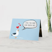 Fries おもしろい Valentine'sよりもフランスの愛する カード (正面)