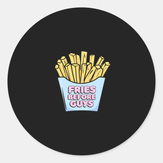 Fries Before Guysのステッカー ラウンドシール (正面)