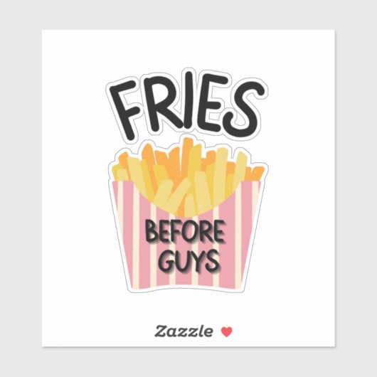 Fries Before Guys シール (シート)