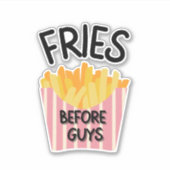 Fries Before Guys シール (正面)
