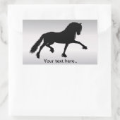 Fries Paard 長方形シール (バッグ)