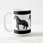 Friesianのダンスのマグ コーヒーマグカップ (左)