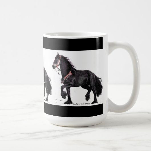 Friesianのダンスのマグ コーヒーマグカップ (右)