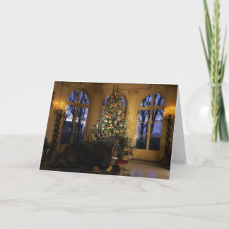 Friesianのロバのクリスマスカード シーズンカード