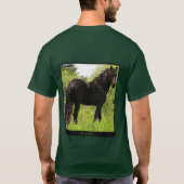 Friesianの写真のワイシャツ Tシャツ (裏面)