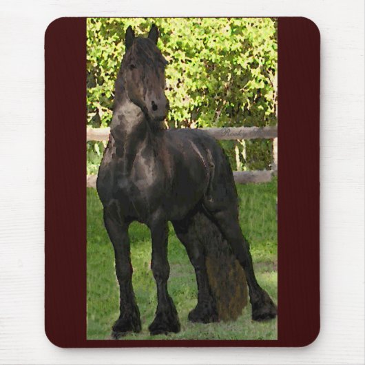 Friesianの色彩の鮮やかなマウスパッド マウスパッド (正面)