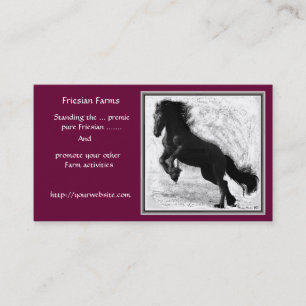 Friesianの農場の名刺 名刺