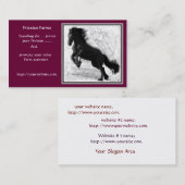 Friesianの農場の名刺 名刺 (正面/裏面)