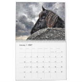 Friesianの馬のカレンダー カレンダー (1月 2027)