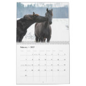 Friesianの馬のカレンダー カレンダー (2月 2027)