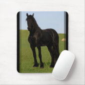 Friesianの馬のマウスパッド#9 マウスパッド (マウス)