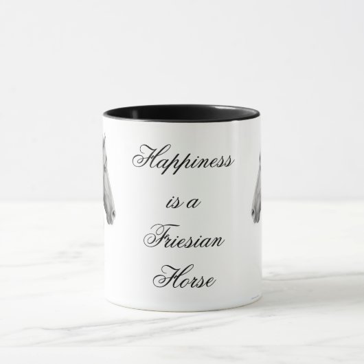 Friesianの馬のマグ マグカップ (中央)