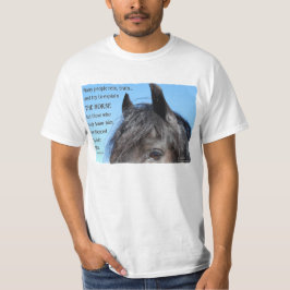 Friesianの馬の至福 Tシャツ
