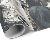 Friesianの馬のBHrLeのギフト用包装紙の包装紙 ラッピングペーパー (ロールコーナー)