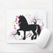 Friesianの馬 マウスパッド (マウス)
