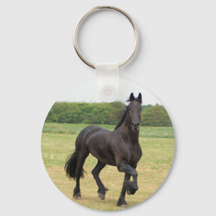 Friesianの馬Keychain キーホルダー