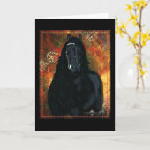 Friesian -挨拶状 カード (黄色い花)