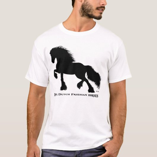 Friesian Horse Tシャツ (正面)