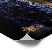 Friesian stallion horse, spotlight/絵画s/filter ポスター (角)