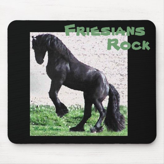 Friesiansの石のマウスパッド マウスパッド (正面)