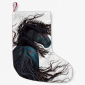 Friesinの威厳のあるな馬Bihrleに貯蔵するクリスマス スモールクリスマスストッキング (正面)