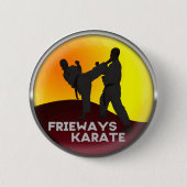 Frieways Karate Button 缶バッジ (正面)