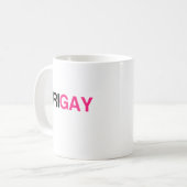 FRIGAY コーヒーマグカップ (正面左)