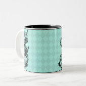 Friggingの宇宙マグの女王 ツートーンマグカップ (正面左)