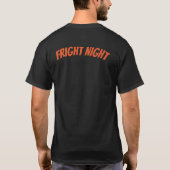 Fright Nightホラーのポスター – レトロ人狼とモーメント Tシャツ (裏面)
