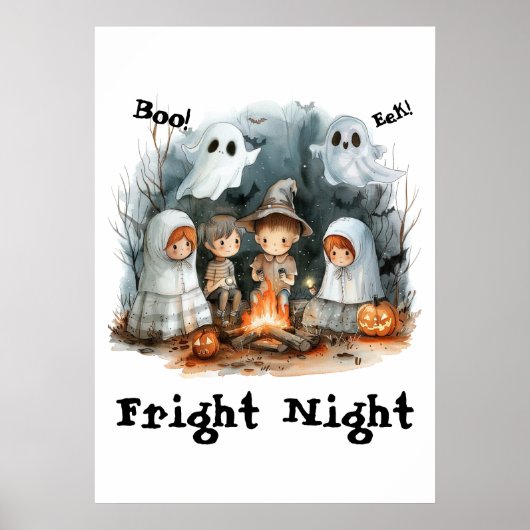 Fright Night Glow -コスチューム、キャンドル、キャンプファイヤー ポスター (正面)