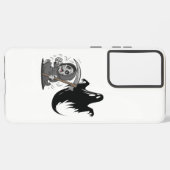 Frightened grim reaper and ghost. samsung galaxyケース (裏面横)