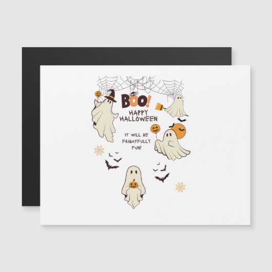 Frightfully Fun Ghosts – Cute Halloween Cartoon  (正面/裏面)