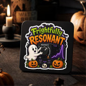 Frightfully Resonant – Halloween Synth Nerd スクエアシール