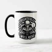 Frightfully Well Read Candlelight Skeleton マグカップ (左)