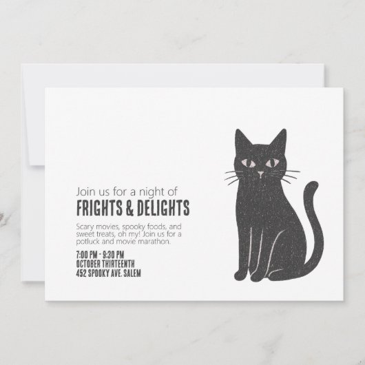 Frights & Delights 招待状 (正面)