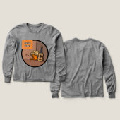 Frijole Frog Siesta Girl's LS Shirt (デザイン 正面＆背面)