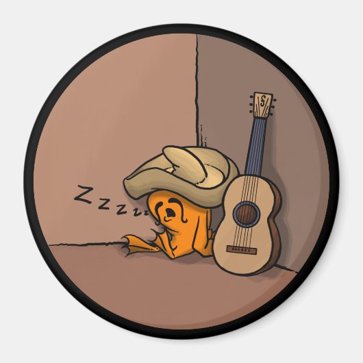 Frijole Frog Siesta Magnet マグネット (正面)