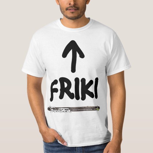 Friki (Negro sobre blanco) Tシャツ (正面)