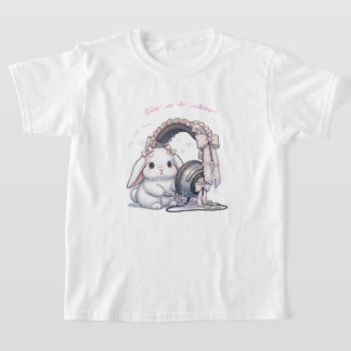 Frilly Headphone Bunny - Lovely Music Lover Kawaii Tシャツ