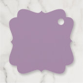 Frilly Lavender, White & Silver 結婚's Thank You フェイバータグ (裏面)