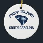 Frippの島 セラミックオーナメント<br><div class="desc">Frippの島サウスカロライナ。</div>