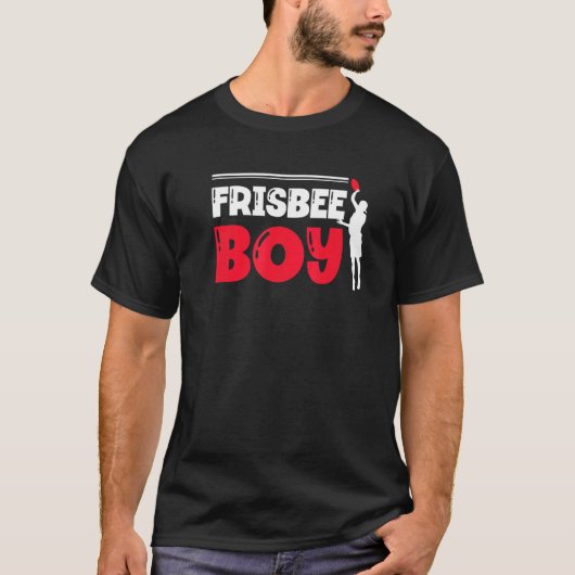 Frisbee Boy Ultimate Frisbee Player Disc Sports Tシャツ (正面)